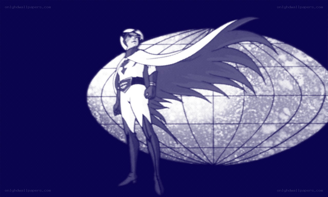 superhero with cape and globe