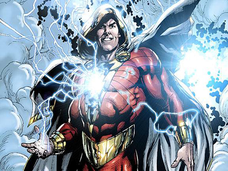 Superhero with Lightning