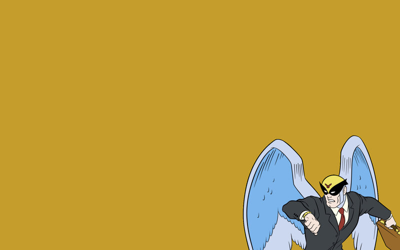 superhero with wings