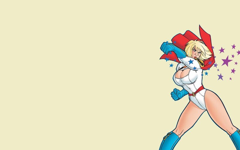 superhero woman in action