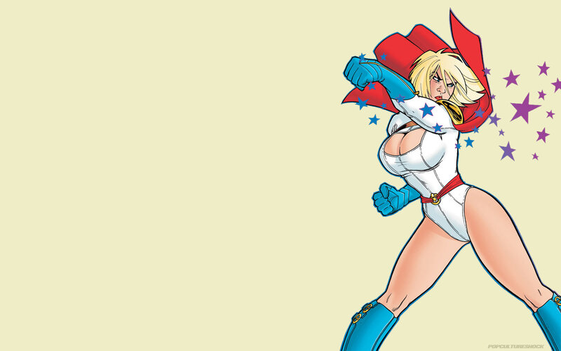 superhero woman in action