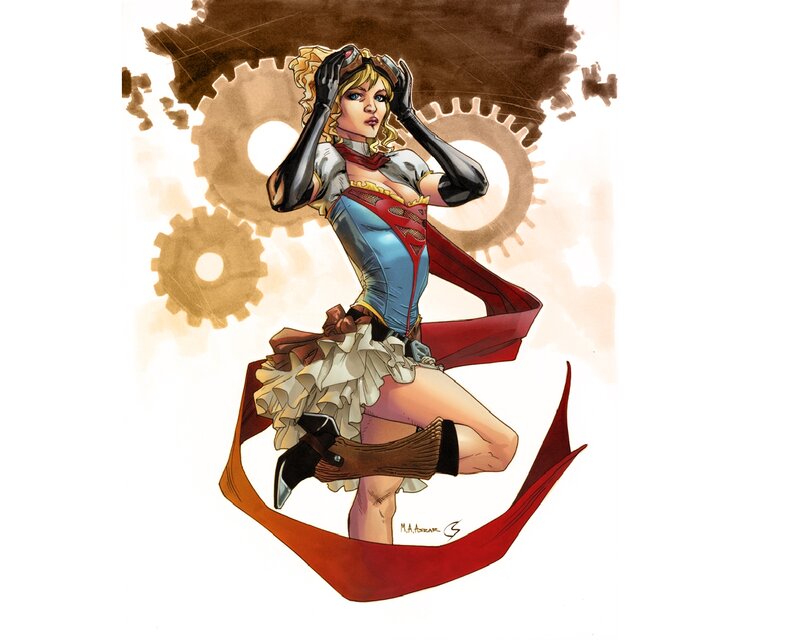 Superhero Woman in Costume — Red