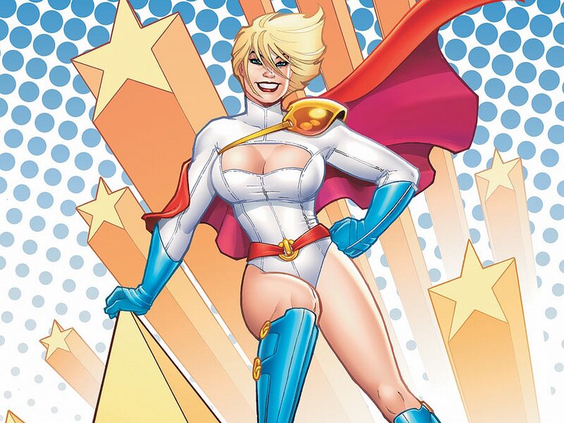 Superhero Woman in Costume — White