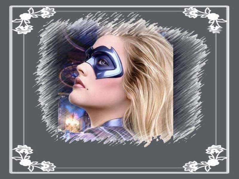 superhero woman in mask