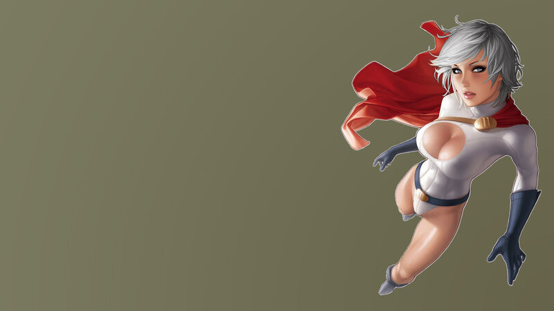 superhero woman in white suit