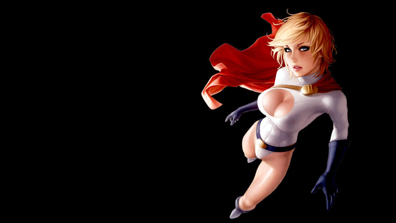 superhero woman in white suit