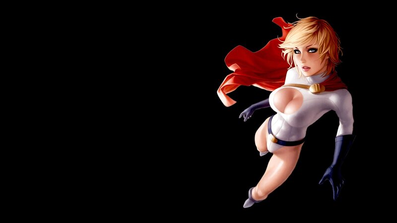 superhero woman in white suit