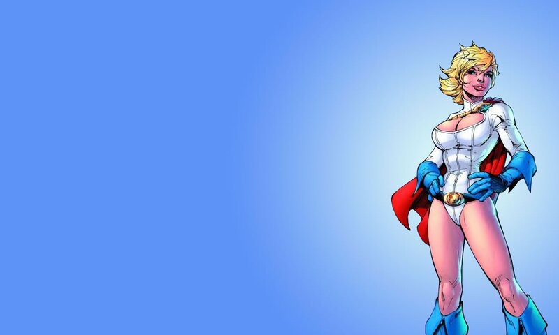 superhero woman in white suit