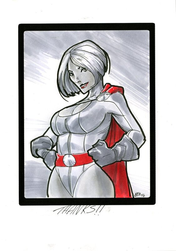 superhero woman with red cape