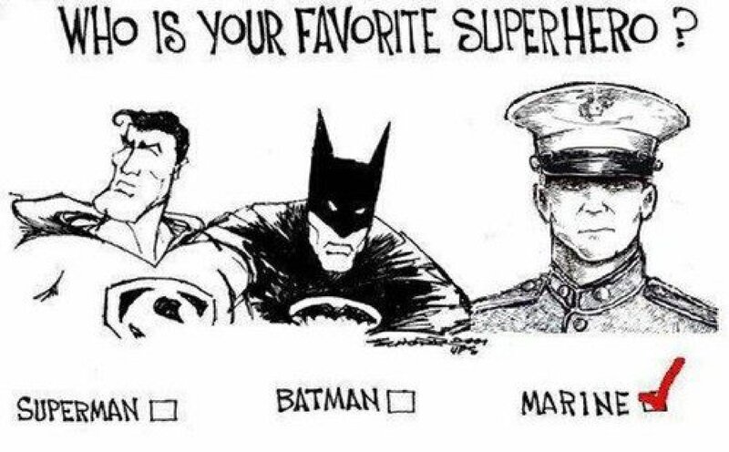 Superheroes and Marine