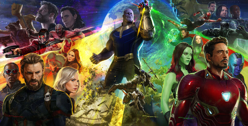 Superheroes and Villain — Red, Dramatic