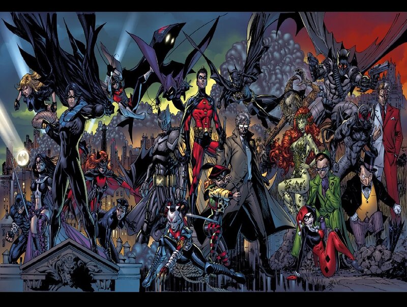 Superheroes and Villains — Black, Dramatic, Night