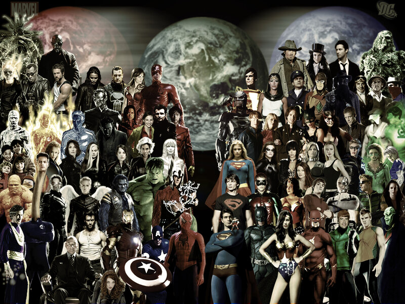 Superheroes and Villains — Black, Dramatic