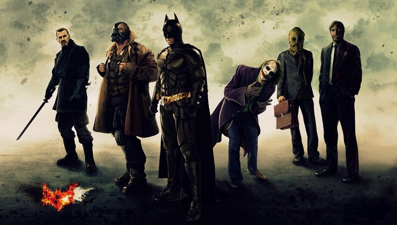 Superheroes and Villains — Gray