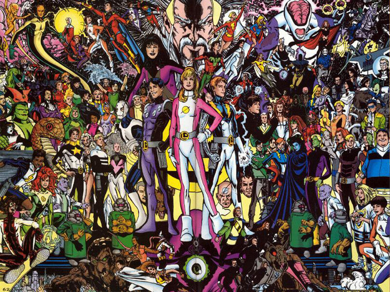 Superheroes and Villains — Yellow, Chaotic