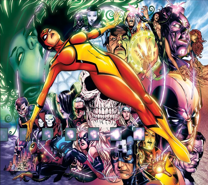 Superheroes and Villains — Yellow, Dramatic, Comic