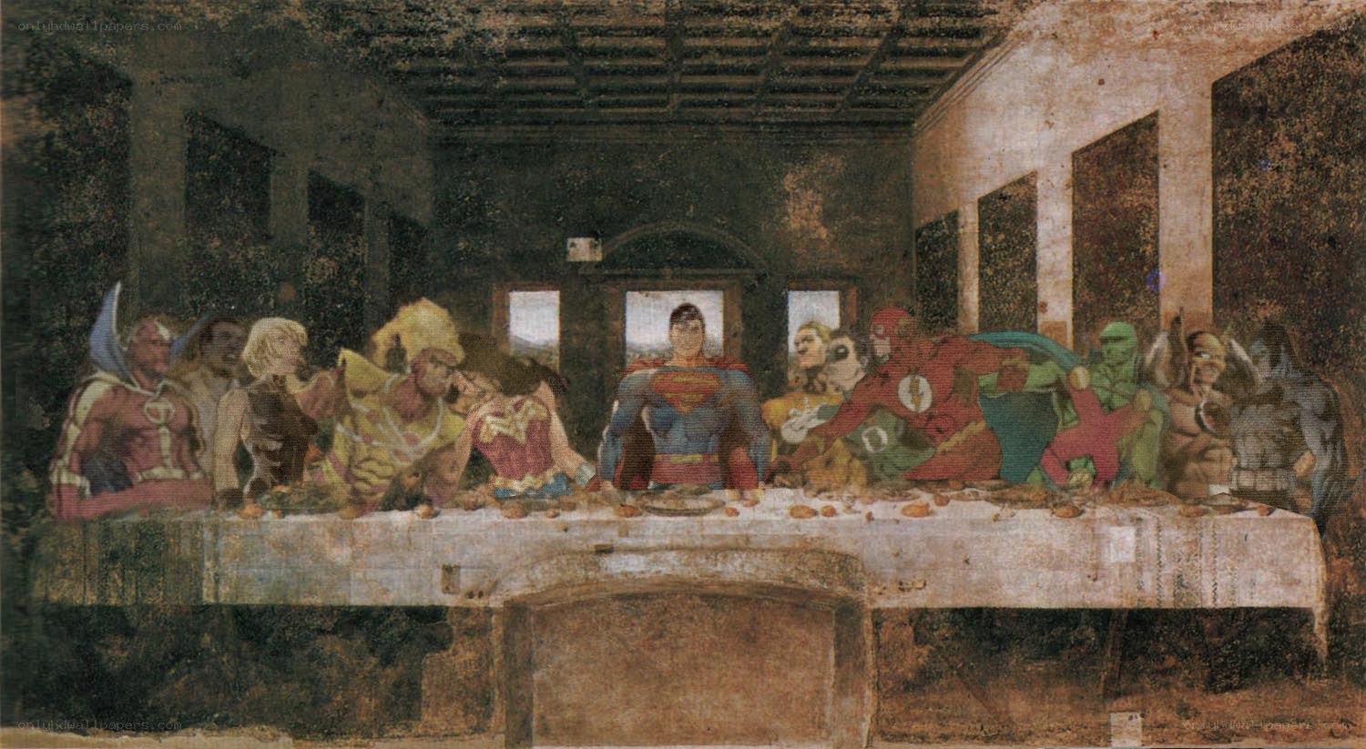 Superheroes at the Last Supper