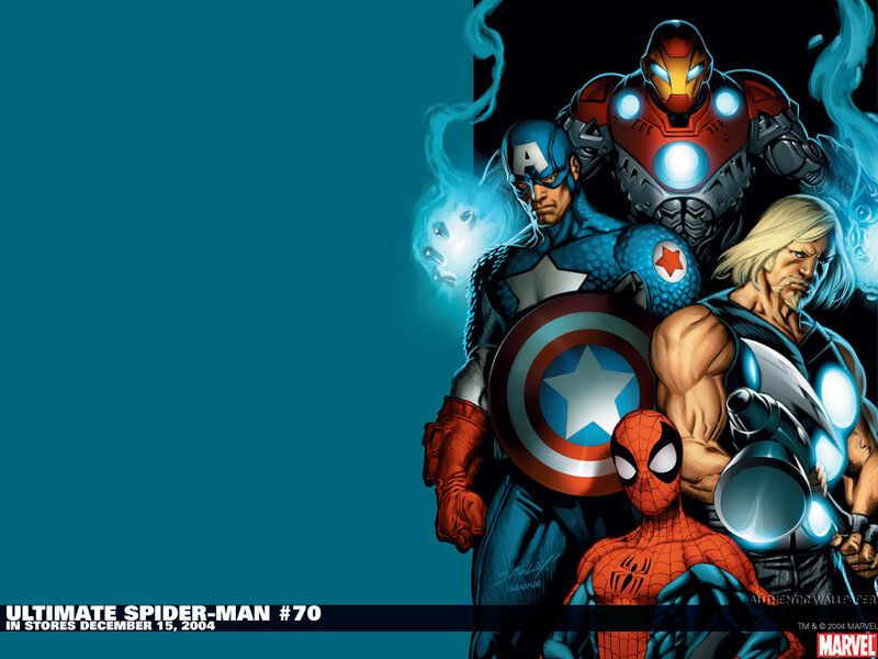Superheroes Group — Blue, Dramatic