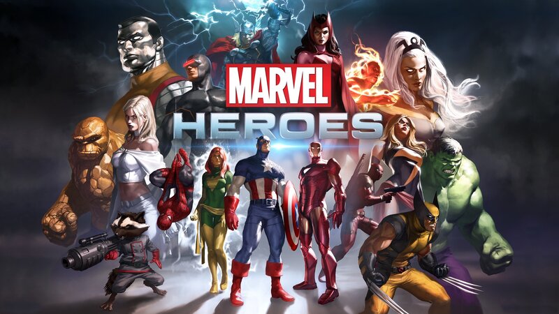 Superheroes Group Portrait — Black, Dramatic