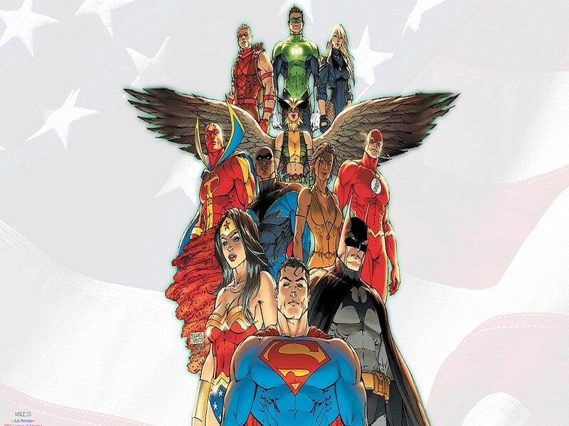 Superheroes Group Portrait — Red