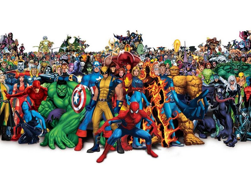 Superheroes Group — Red, Dynamic