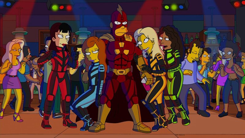 Superheroes in a Club