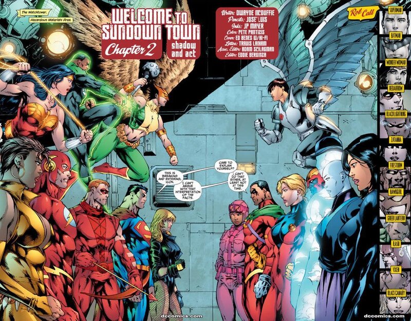 Superheroes in a Comic Panel