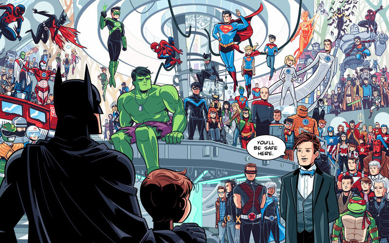 Superheroes in a Hall