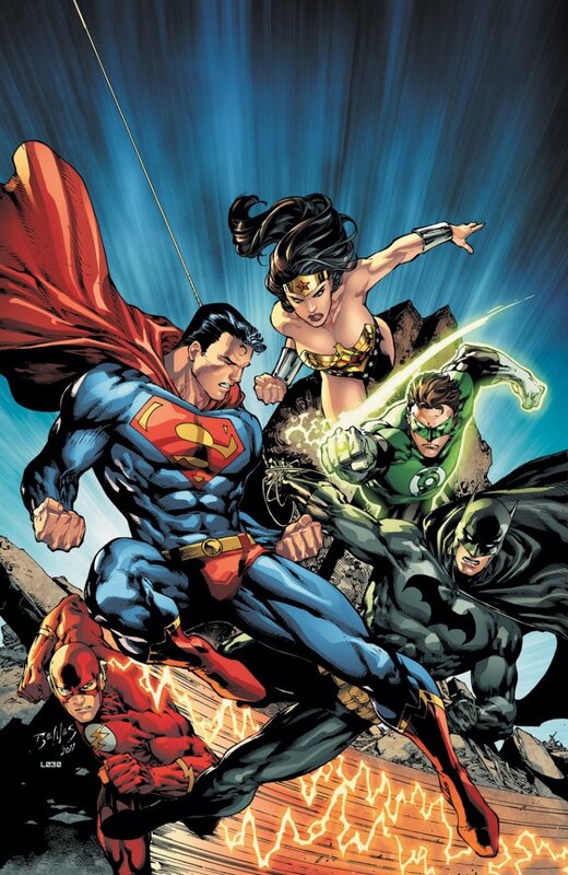 Superheroes in Action — Blue, Dramatic, Comic, Superman