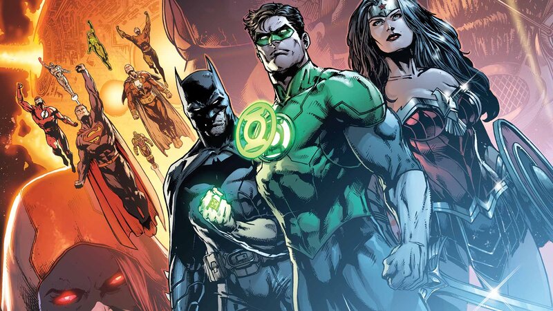 Superheroes in Action — Green, Dramatic, Comic, Batman