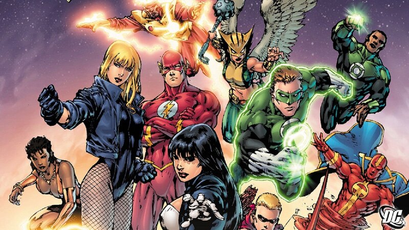 Superheroes in Action — Green, Dramatic, Night