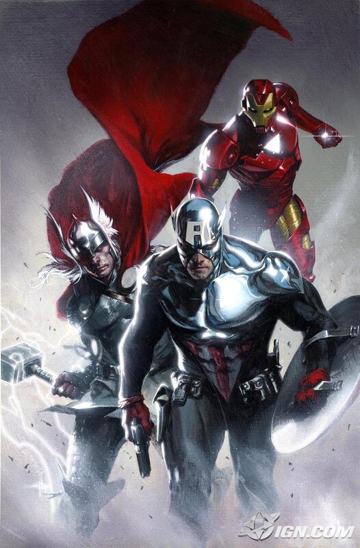 Superheroes in Action — Red, Dramatic, Comic, Thor, Captain America