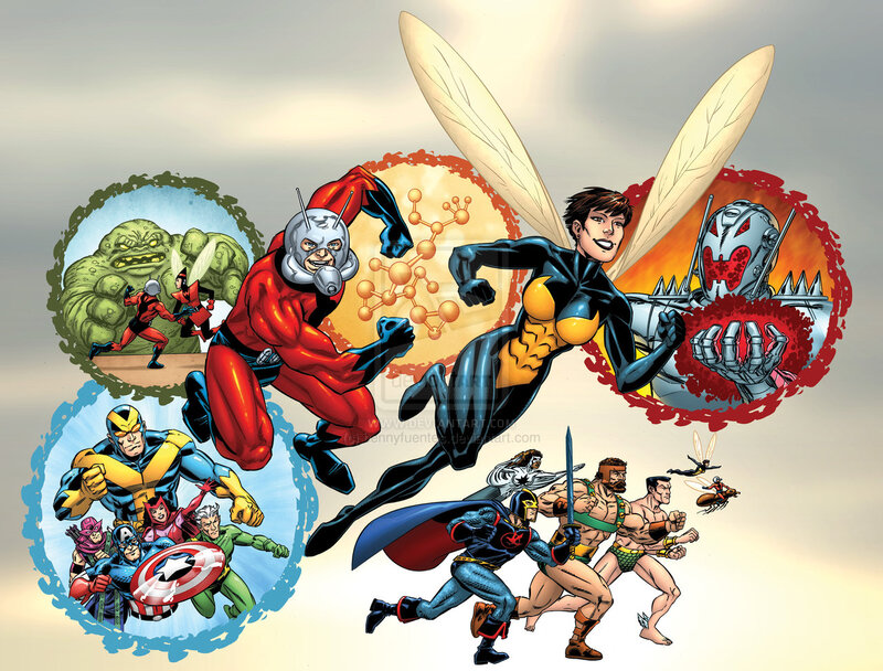 Superheroes in Action — Red, Dynamic