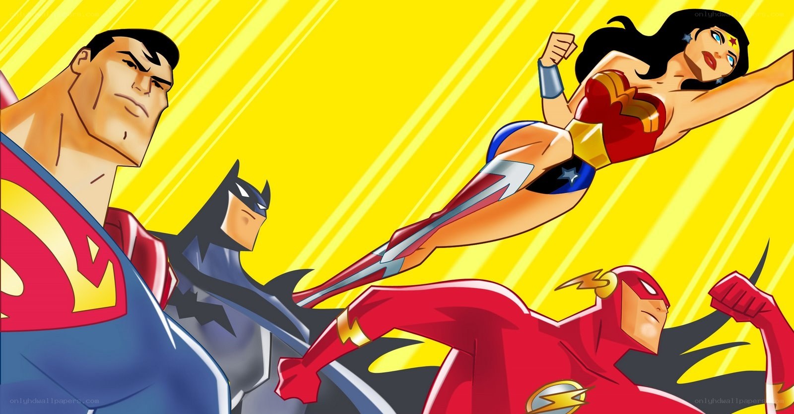 Superheroes in action