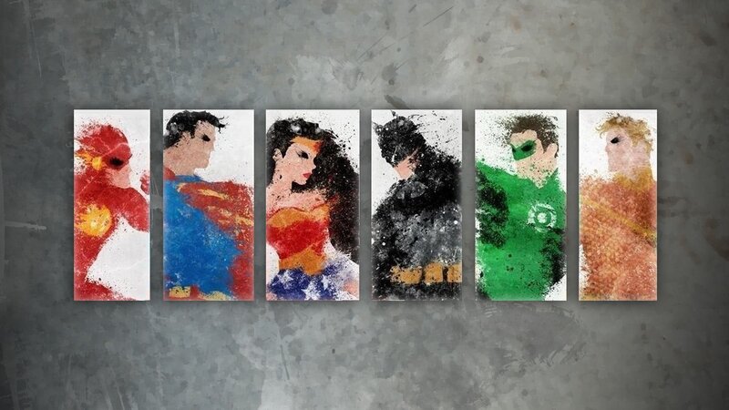 Superheroes in Art Panels