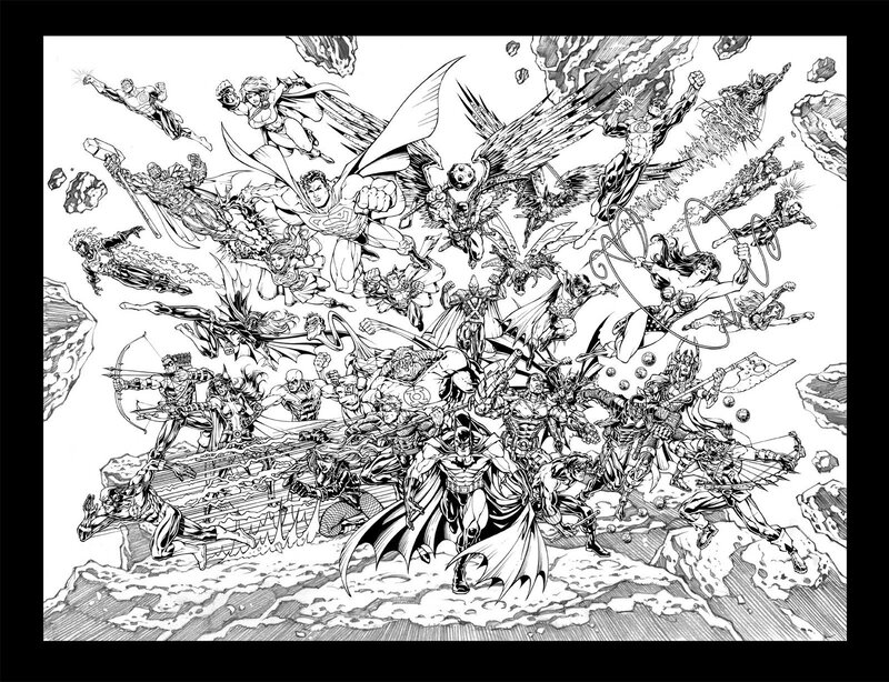 Superheroes in Battle — Black
