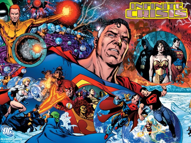 Superheroes in Battle — Blue, Dramatic, Comic, Superman, Wonder Woman