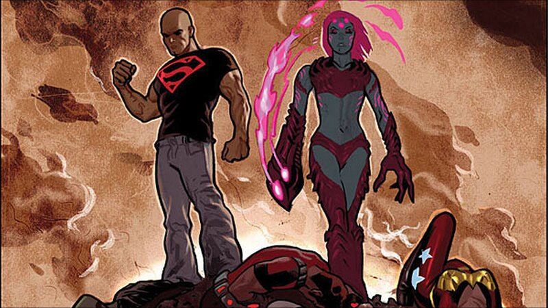 Superheroes in Battle — Brown