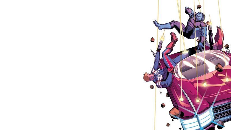 Superheroes in Car Crash — Purple