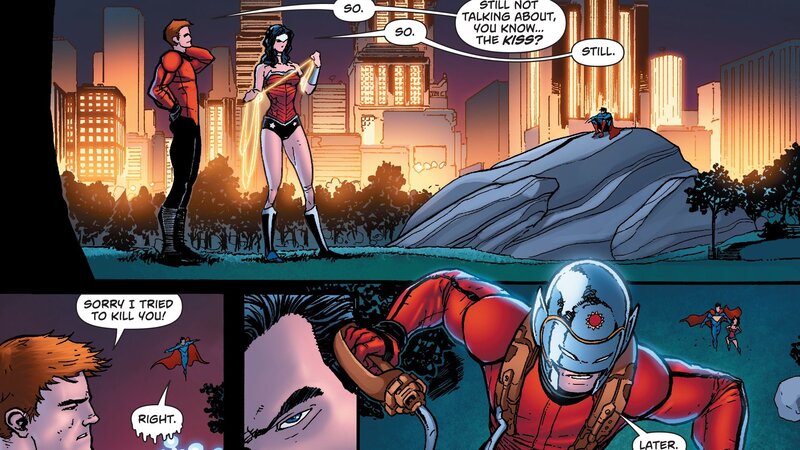 Superheroes in City — Red