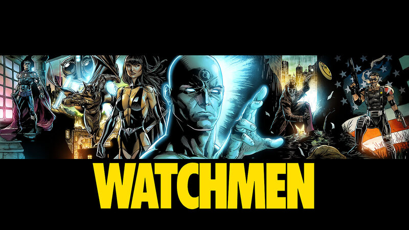Superheroes in Comic Panel — Black