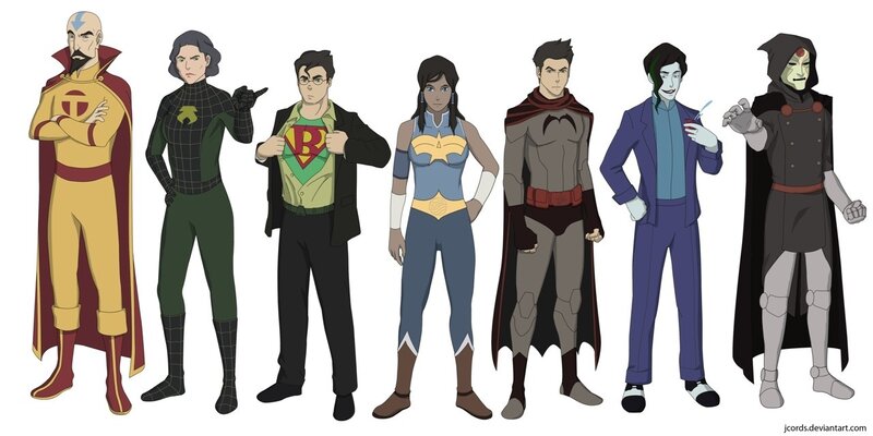 Superheroes in Costumes — Blue, Neutral