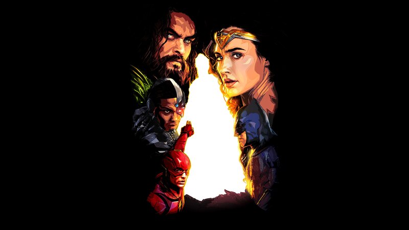 Superheroes in Dark Setting