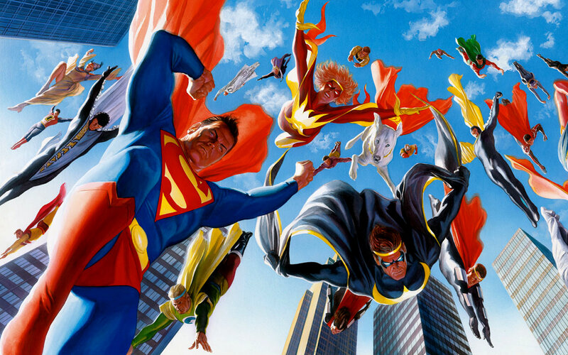 Superheroes in flight
