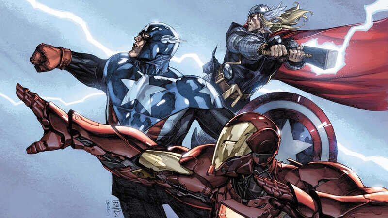 Superheroes in Flight — Blue