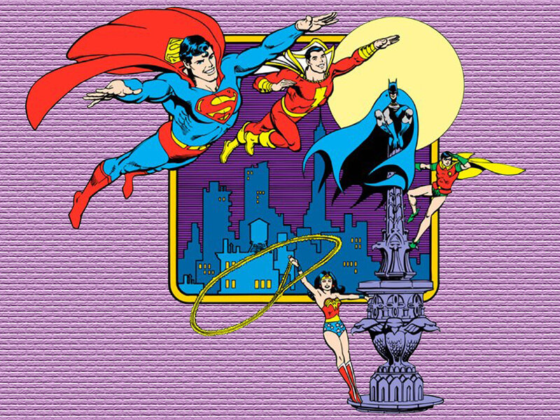 Superheroes in Flight — Purple