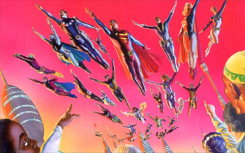 Superheroes in flight