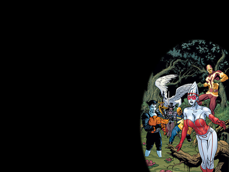 Superheroes in Forest