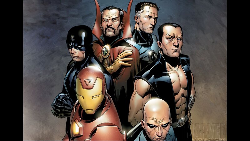 Superheroes in Group — Gray