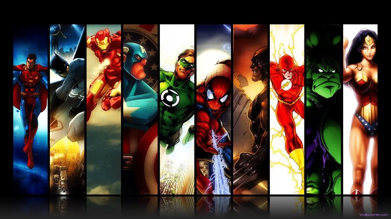 Superheroes in Panels — Red
